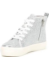 GB Girls' Yinnie High Top Patch Sparkle Sneakers (Youth)