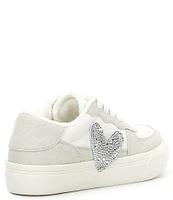 GB Girls' Zemra Rhinestone Heart Sneakers (Youth)