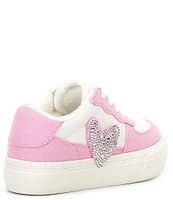 GB Girls' Zemra Rhinestone Heart Sneakers (Youth)