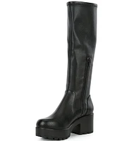 GB Good-Day Stretch Lugged Platform Tall Boots