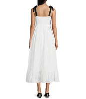GB Grosgrain Tie Maxi Dress