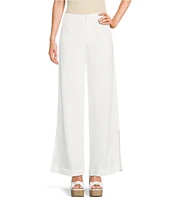 GB High Waisted Wide Leg Linen Pants