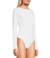 GB Knit Boat Neck Long Sleeve Bodysuit