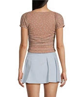 GB Knit Mesh Cinched Top