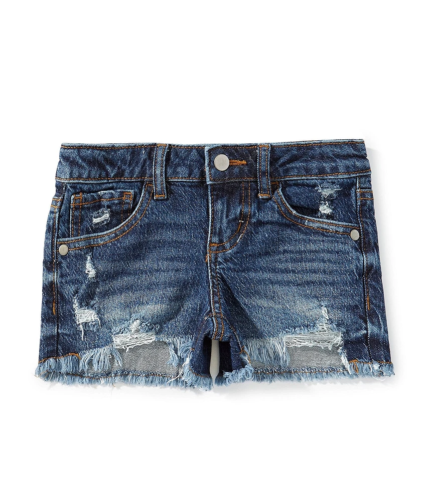 GB Little Girls 2-6X Denim Cut Off Shorts