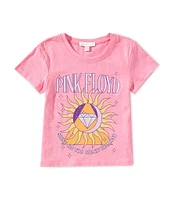 GB Little Girls Short Sleeve Pink Floyd Graphic T-Shirt