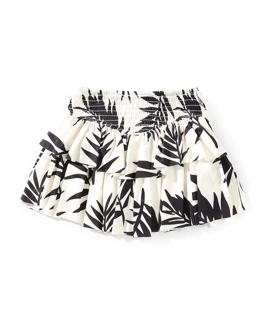 GB Little Girls 2T-6X Gracie Leaf Print Active Skirt