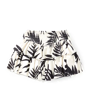 GB Little Girls 2T-6X Gracie Leaf Print Active Skirt