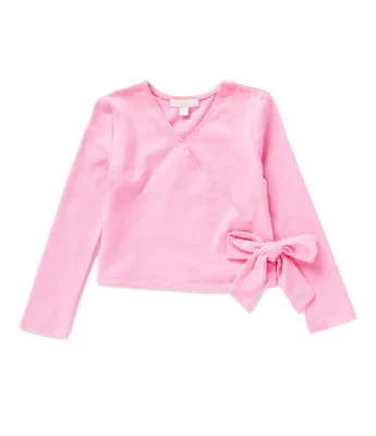 GB Little Girls 2T-6X Long Sleeve Knit Ballet Top