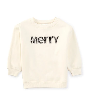 GB Little Girls 2T-6X Long Sleeve Merry Jewel Crew Pullover