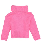 GB Little Girls 2T-6X Long Sleeve Oversized Turtleneck Sweater