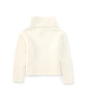 GB Little Girls 2T-6X Long Sleeve Oversized Turtleneck Sweater