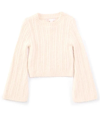 GB Little Girls Long Sleeve Ribbed Sweater
