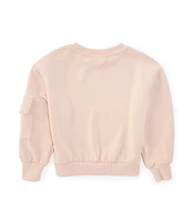 GB Little Girls 2T-6X Long Sleeve Soft Crew Neck Sweatshirt