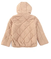 GB Little Girls 2T-6X Quilted Hooded Puffer Coat