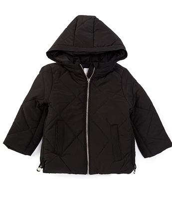 GB Little Girls Quilted Hooded Puffer Coat