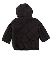 GB Little Girls 2T-6X Quilted Hooded Puffer Coat