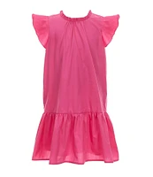 GB Little Girls 2T-6X Ruffle Mock Neck Dress