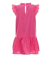 GB Little Girls 2T-6X Ruffle Mock Neck Dress