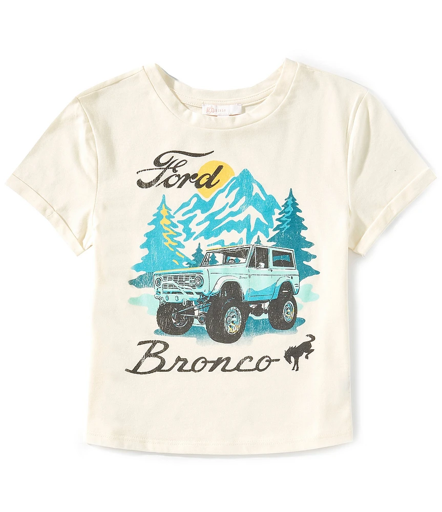 GB Little Girls 2T-6X Short Sleeve Bronco Graphic T-Shirt