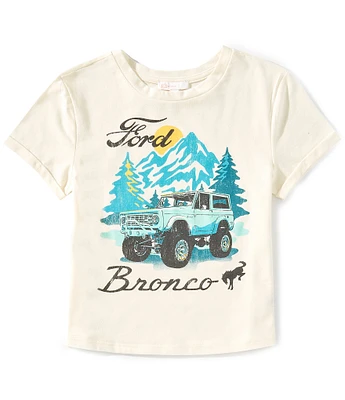 GB Little Girls 2T-6X Short Sleeve Bronco Graphic T-Shirt