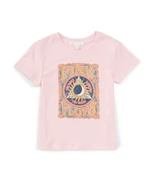 GB Little Girls 2T-6X Short Sleeve Pink Floyd Graphic Oversized T-Shirt