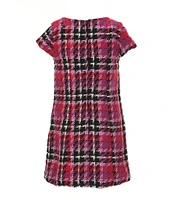 GB Little Girls 2T-6X Short Sleeve Plaid Mini Dress