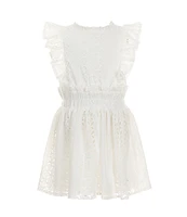 GB Little Girls 2T-6X Family Matching Sleeveless Lace Ruffle Dress