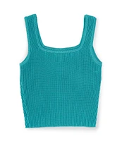 GB Little Girls 2T-6X Sleeveless Square Neck Rib Tank