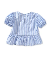 GB Little Girls Striped Bubble Top