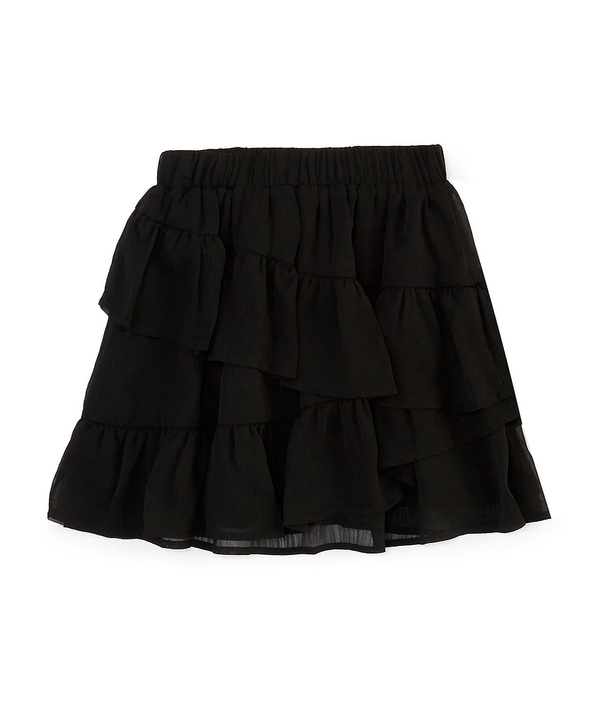 GB Little Girls Tiered Ruffle Mini Skirt