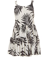 GB Little Girls T-6X Leaf Printed Active Dress
