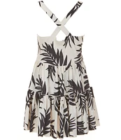 GB Little Girls T-6X Leaf Printed Active Dress