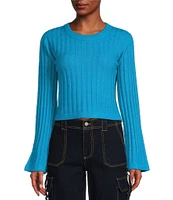 GB Long Sleeve Ribbed Cropped Sweater