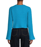 GB Long Sleeve Ribbed Cropped Sweater