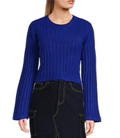 GB Long Sleeve Ribbed Cropped Sweater