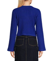 GB Long Sleeve Ribbed Cropped Sweater