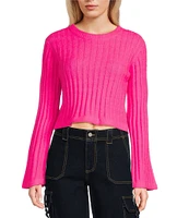 GB Long Sleeve Ribbed Cropped Sweater