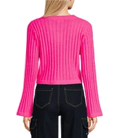 GB Long Sleeve Ribbed Cropped Sweater