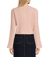 GB Long Sleeve Ribbed Cropped Sweater