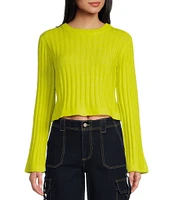 GB Long Sleeve Ribbed Cropped Sweater