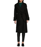 GB Long Tie Waist Trench Coat