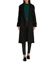 GB Long Tie Waist Trench Coat