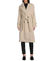 GB Long Tie Waist Trench Coat