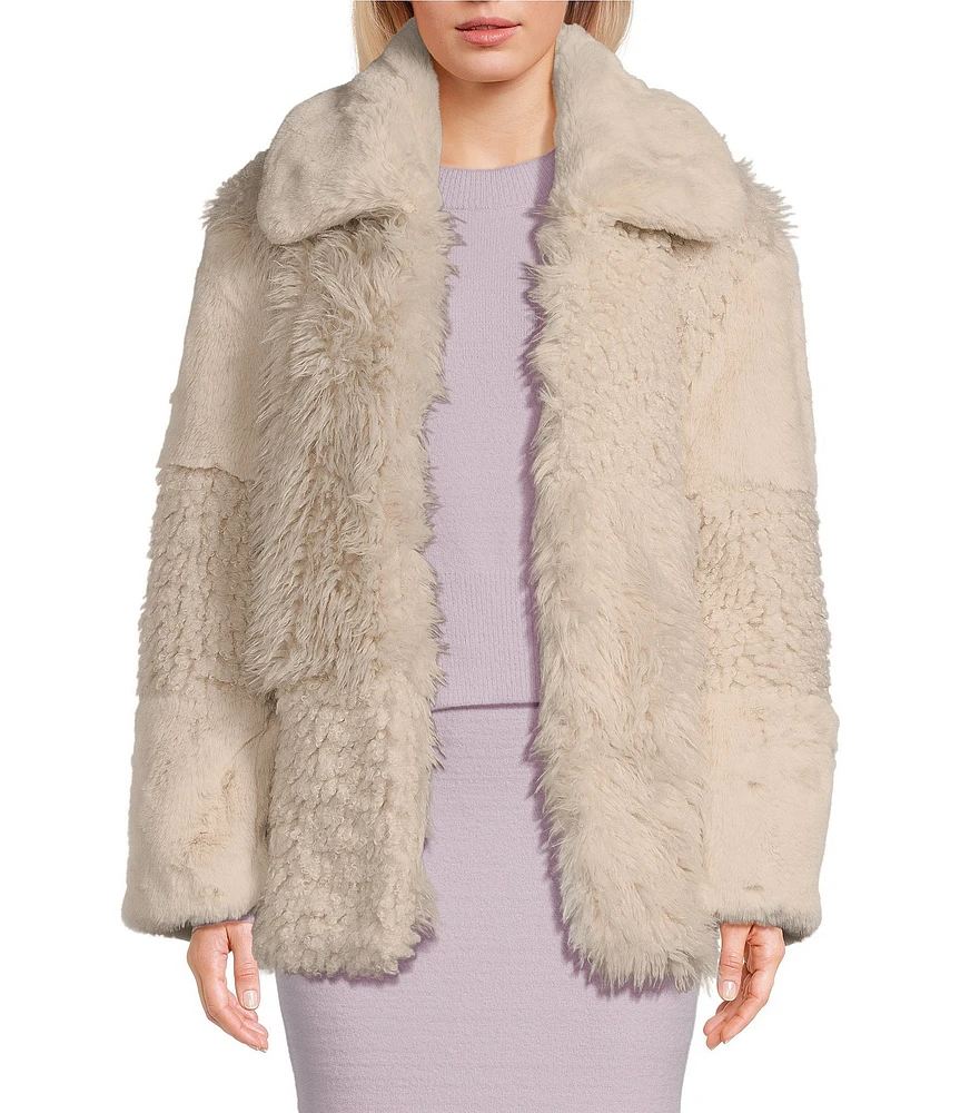 GB Mixed Pile Faux Fur Jacket