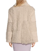 GB Mixed Pile Faux Fur Jacket