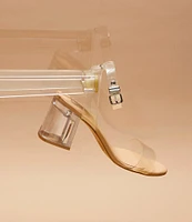 GB New Skool Vinyl Family Matching Ankle Strap Block Heel Dress Sandals