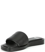 GB Off-Duty Pool Leather Flat Slides