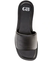 GB Off-Duty Pool Leather Flat Slides