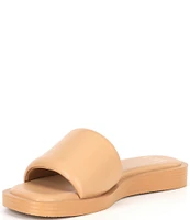 GB Off-Duty Pool Leather Flat Slides